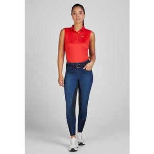 Pikeur Pikeur Sleeveless Polo Shirt (7235) in Red Flame