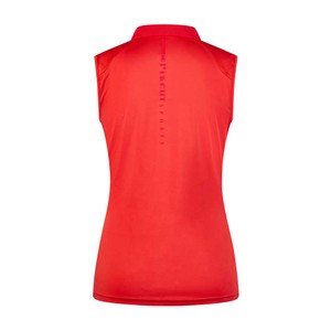 Pikeur Pikeur Sleeveless Polo Shirt (7235) in Red Flame