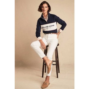 Holland Cooper Holland Cooper Sporting Heritage Zip Henley in Ink Navy