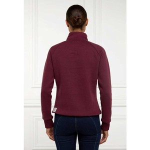 Holland Cooper Holland Cooper Sporting Heritage Zip Henley in Merlot