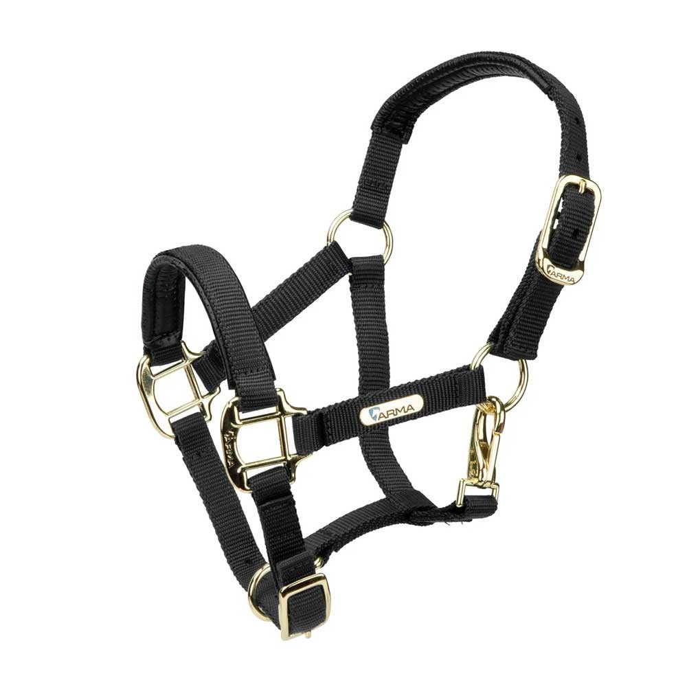 Shires Shires Topaz Nylon Headcollar in Black