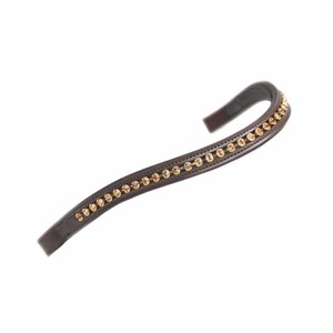 Shires Shires Velociti Gara Flower Diamante Browband in Havana