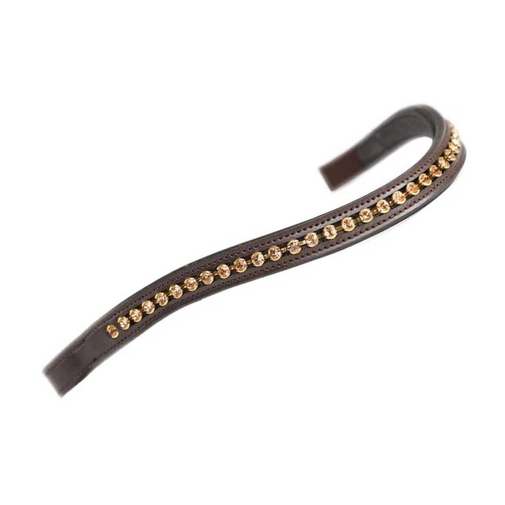 Shires Shires Velociti Gara Diamante Browband in Havana/Gold