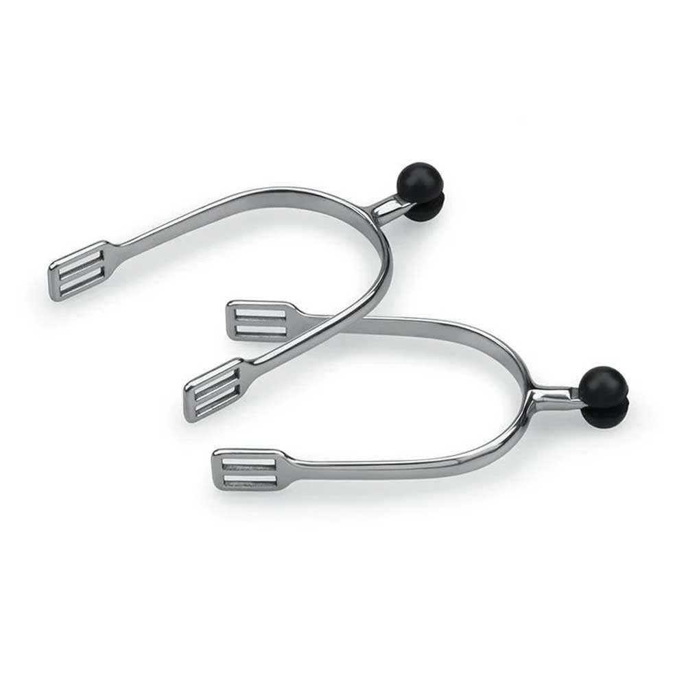 Shires Shires Plastic Roller Ball Spurs in Steel