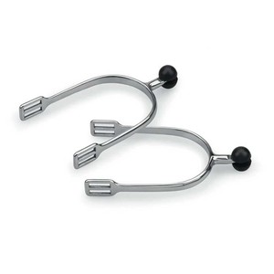 Shires Shires Plastic Roller Ball Spurs in Steel