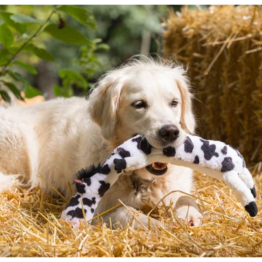 Petface Farmyard Buddies Lazy Moo Black