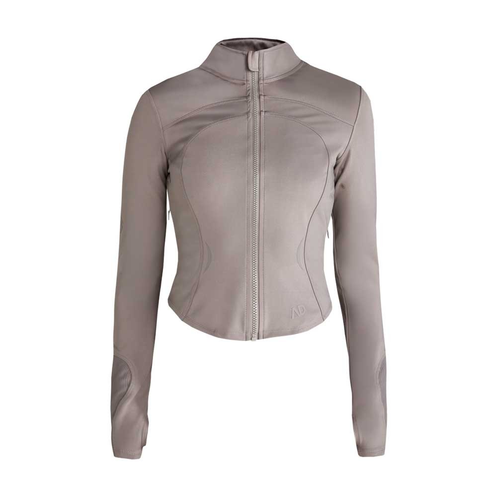 Aztec Diamond Define Cropped Fitted Jacket Beige