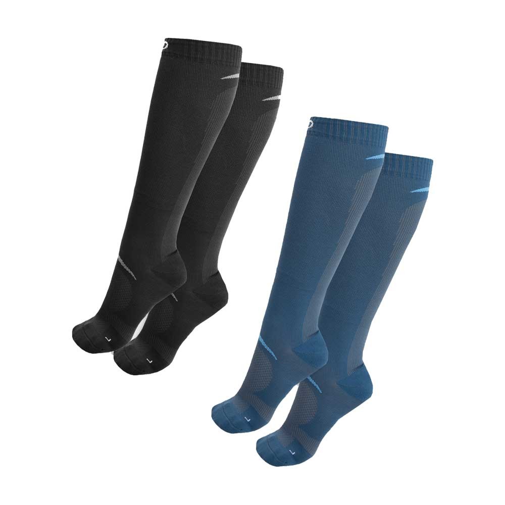 Aztec Diamond Aztec Diamond Define Socks Two Pack in Black/Azul