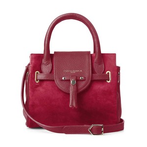 Fairfax & Favor Fairfax & Favor Mini Windsor Handbag in Cherry Suede