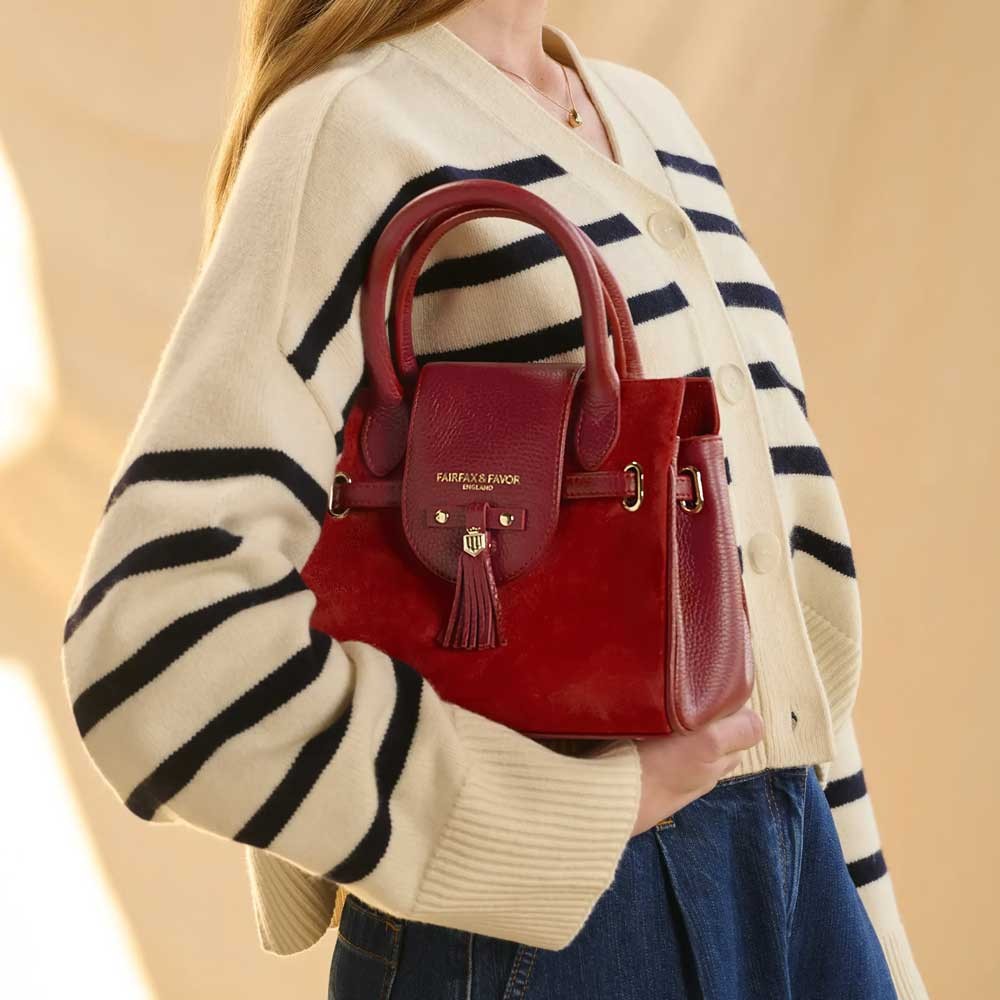 Fairfax & Favor Mini Windsor Handbag Red