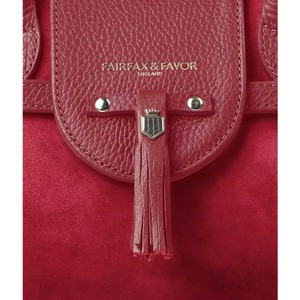 Fairfax & Favor Fairfax & Favor Mini Windsor Handbag in Cherry Suede