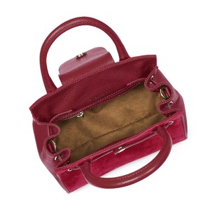 Fairfax & Favor Fairfax & Favor Mini Windsor Handbag in Cherry Suede