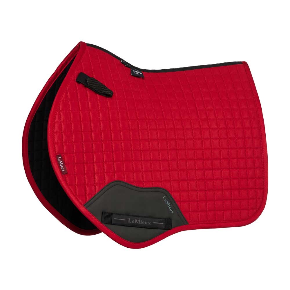 LeMieux LeMieux Mini Suede Close Contact Classic Square in Chilli