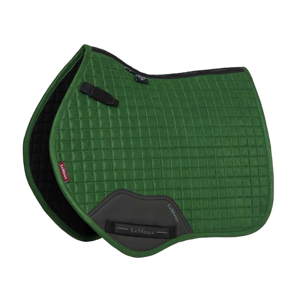 LeMieux LeMieux Mini Suede Close Contact Classic Square in Hunter Green