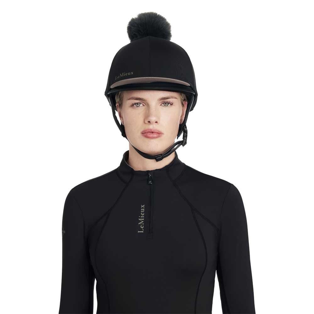 LeMieux Classique Pom Hat Silk Black