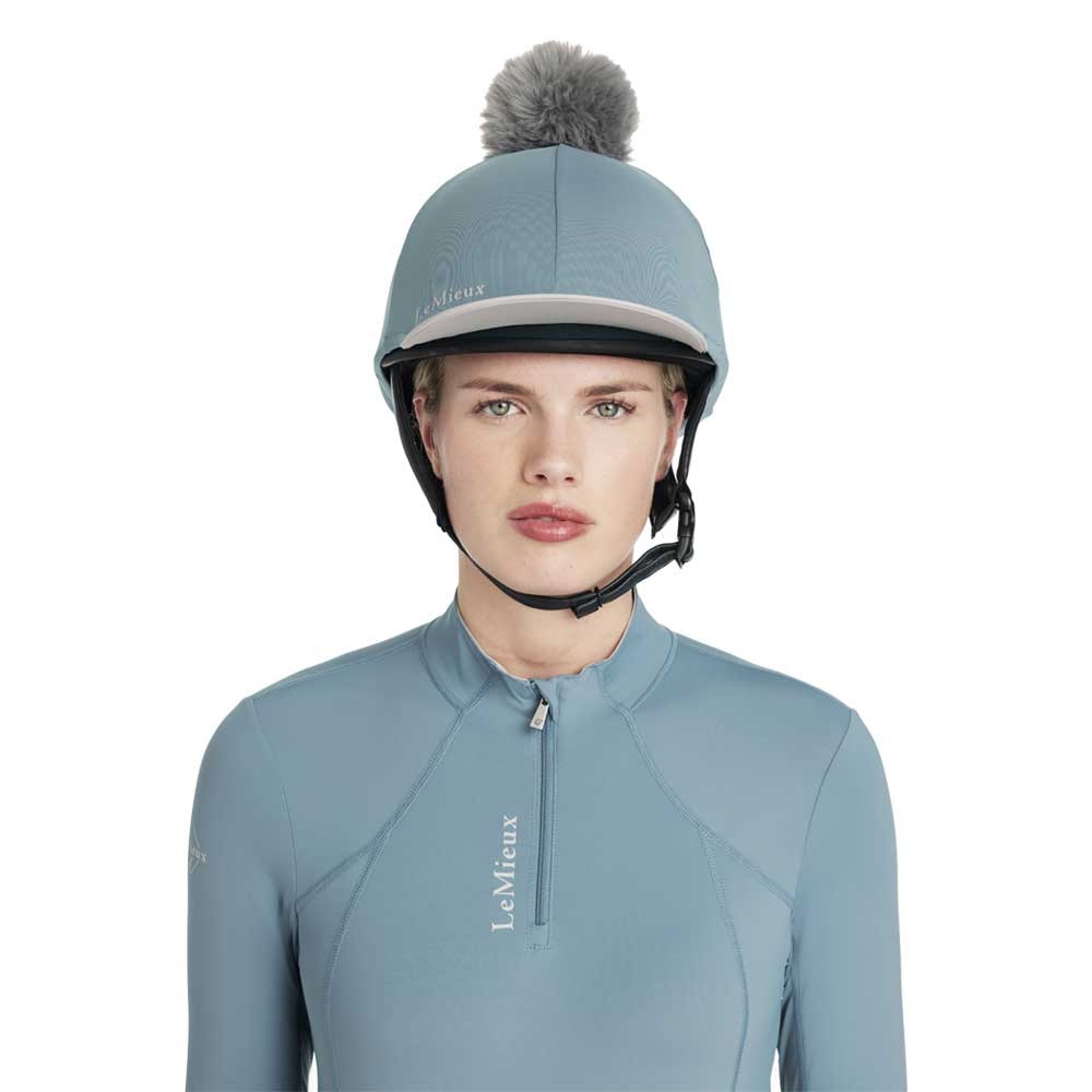 LeMieux Classique Pom Hat Silk Blue