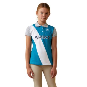 Ariat Ariat Youth Taryn Polo Shirt in Mosaic Blue