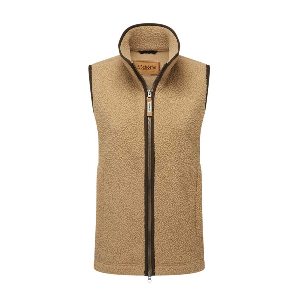 Schoffel Lyndon Retro Fleece Gilet Tan