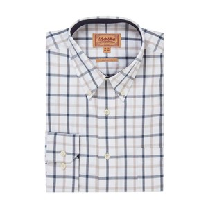Schoffel Schoffel Brancaster Shirt in Oxford Navy Check