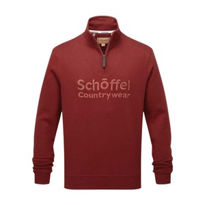 Schoffel Schoffel Bude 1/4 Zip Sweatshirt in Redwood