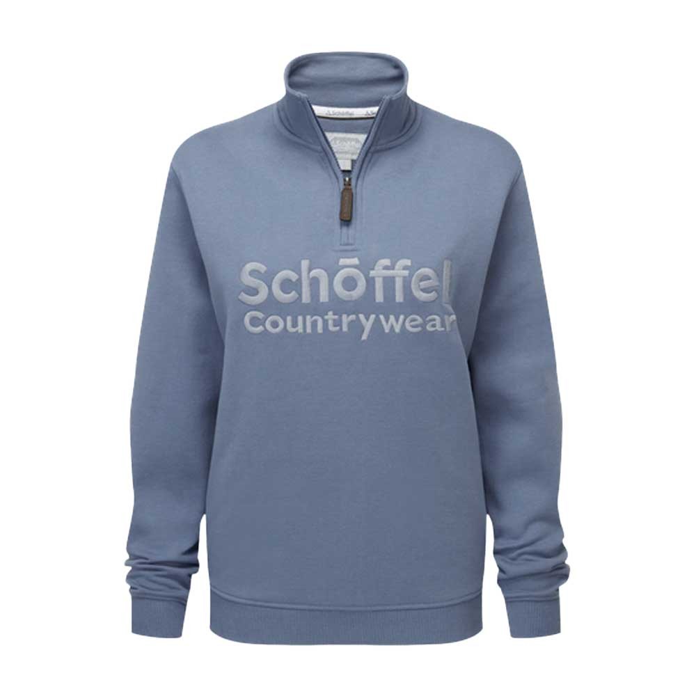 Schoffel Schoffel St Issey 1/4 Zip Sweatshirt in Storm Blue