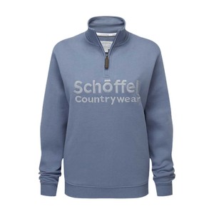 Schoffel Schoffel St Issey 1/4 Zip Sweatshirt in Storm Blue