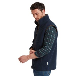Schoffel Schoffel Oakham Retro Fleece Gilet in True Navy