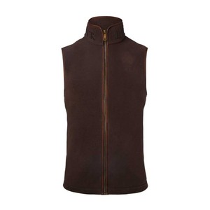Holland Cooper Holland Cooper Mens Country Fleece Gilet in Chocolate
