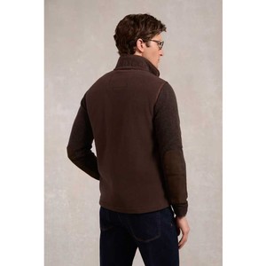 Holland Cooper Holland Cooper Mens Country Fleece Gilet in Chocolate