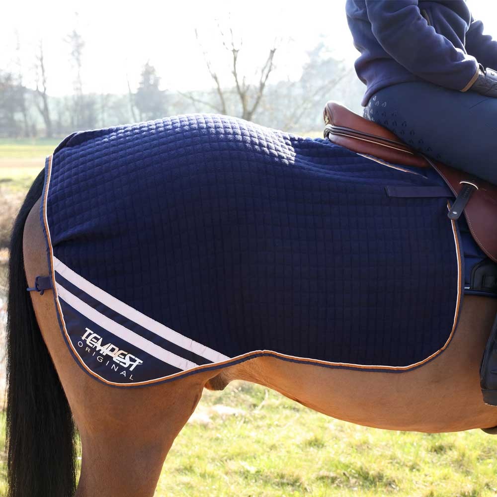 Shires Tempest Tech Cooler Quarter Sheet Navy