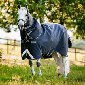 Horseware Horseware Rambo Supreme 1680D Plus 450g Vari Layer Turnout Rug in Navy/Thunderstorm Grey