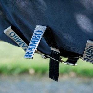 Horseware Horseware Rambo Supreme 1680D Plus 450g Vari Layer Turnout Rug in Navy/Thunderstorm Grey