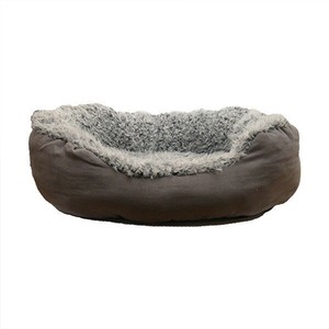 Rosewood Rosewood Faux Suede Oval Dog Bed in Grey