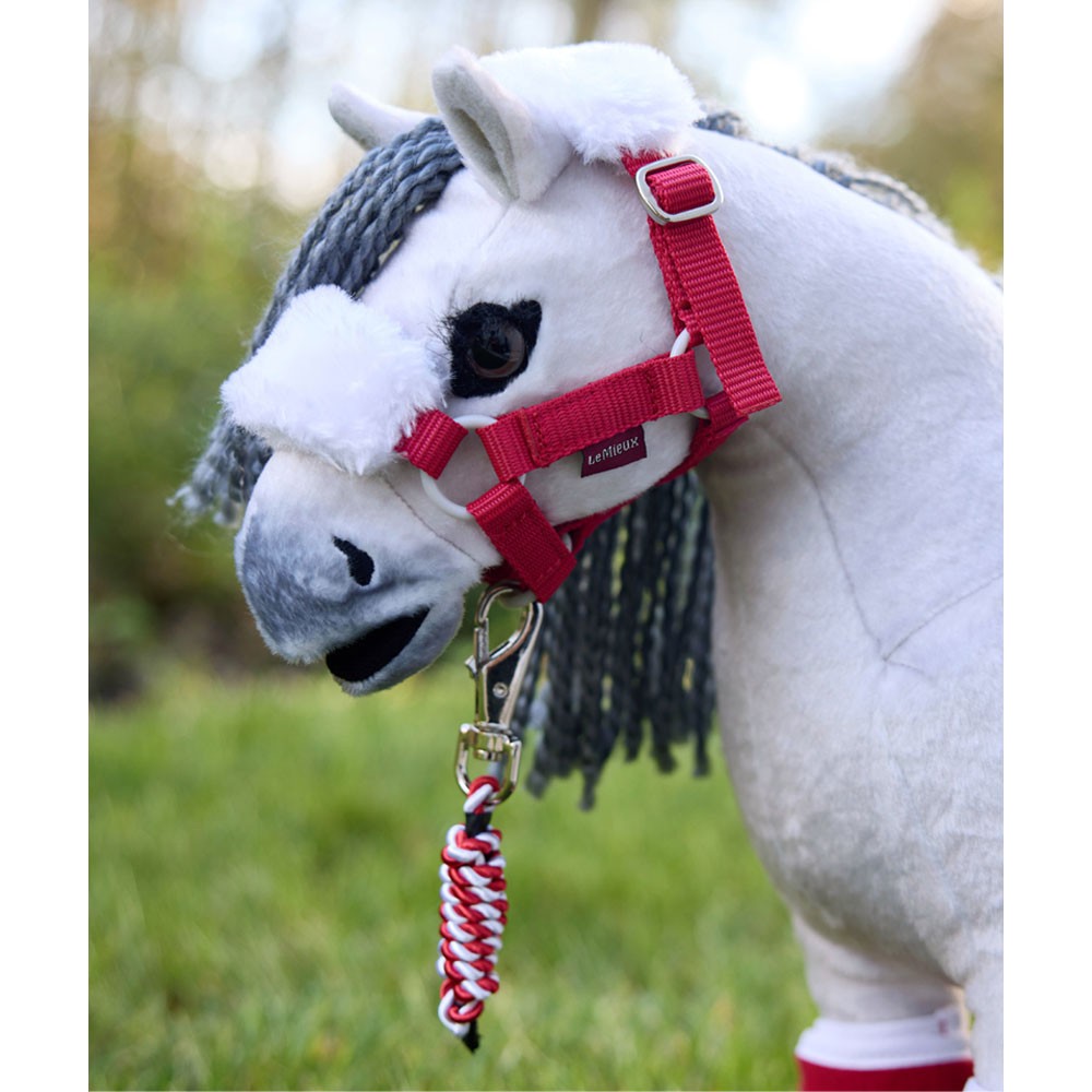 LeMieux Toy Pony Christmas Headcollar & Leadrope Red