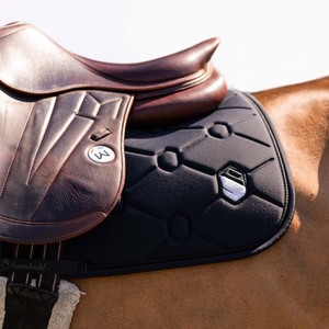 Samshield Samshield Spineshield Embroidery Jump Saddle Pad in Black