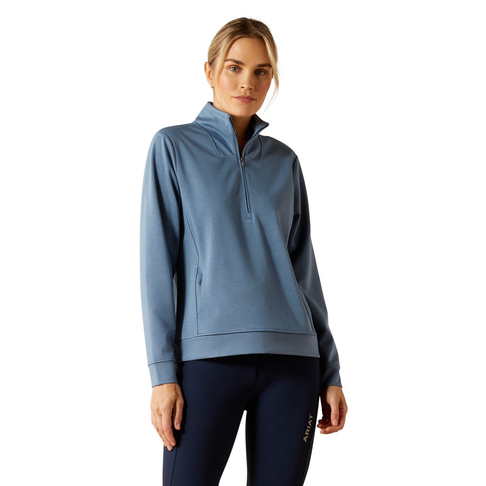 Ariat Montadale 1/2 Zip Pullover Sweater Blue