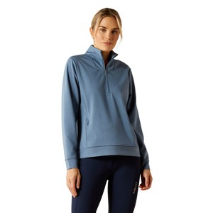 Ariat Ariat Montadale 1/2 Zip Pullover Sweater in China Blue