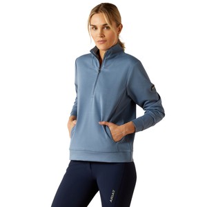 Ariat Ariat Montadale 1/2 Zip Pullover Sweater in China Blue