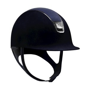Samshield Samshield Premium 2.0 Leather Top Riding Hat in Blue