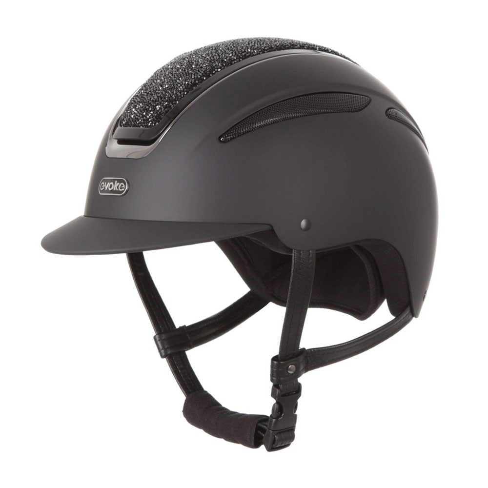 Evoke Callisto Classic Peak Riding Hat 53-55cm Black