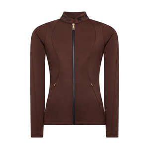 Holland Cooper Holland Cooper Crystal Zip Jacket in Walnut