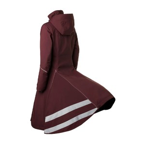 Stierna Stierna Stella Long Winter Coat in Merlot