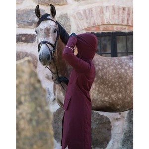 Stierna Stierna Stella Long Winter Coat in Merlot