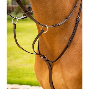 LeMieux LeMieux Arika Running Martigale in Brown/Silver
