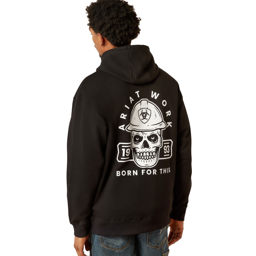 Ariat Mens Rebar Workman Hardhead Hoodie Black