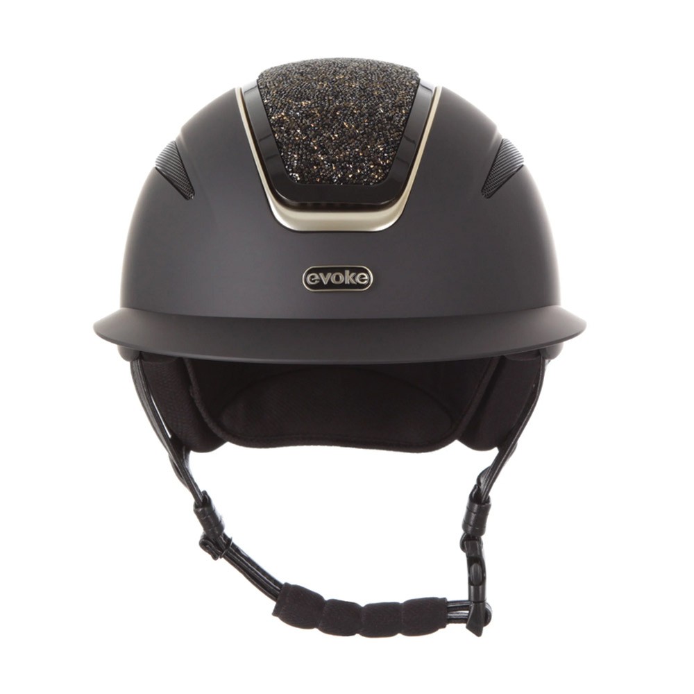 Evoke Callisto Wide Peak Riding Hat 56-58cm Black