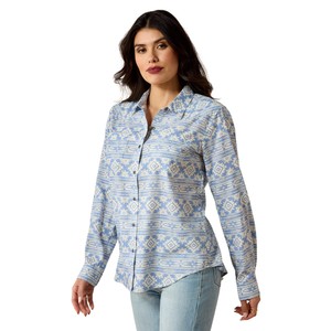 Ariat Ariat Billie Jean Shirt in Ashleigh Blue Crystal Southwest