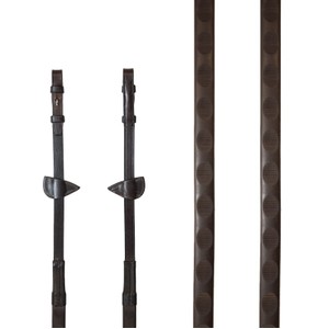 Houghton Country Houghton Country Thumb Grip Reins in Havana