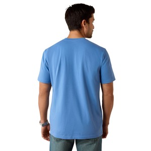 Ariat Ariat Mens Vertical Logo T-Shirt in Riviera