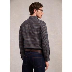 Holland Cooper Holland Mens Classic Button Down Shirt in Cheltenham Navy Check
